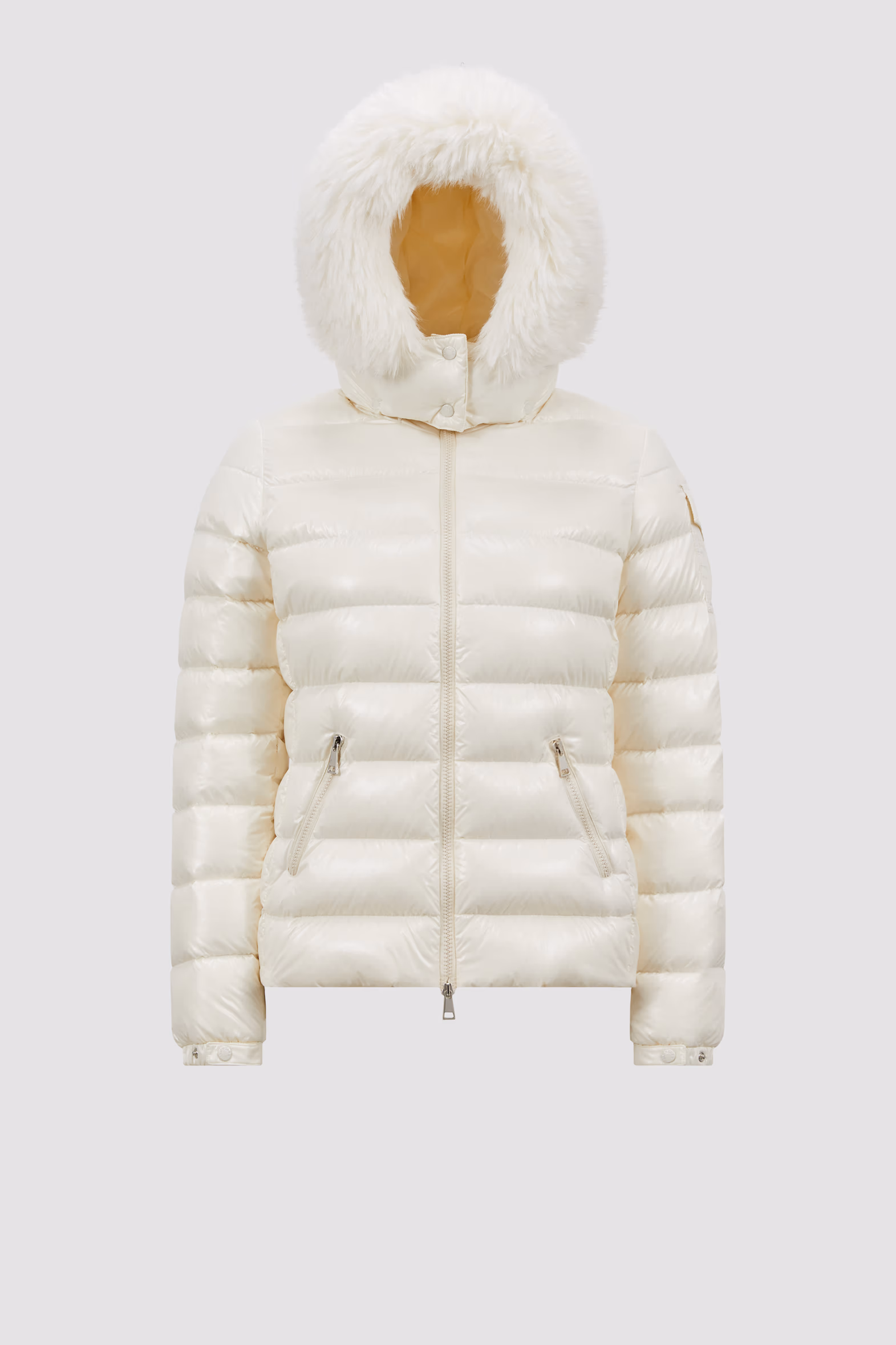 Plumífero corto con capucha Badyf Mujer Blanco Moncler 2